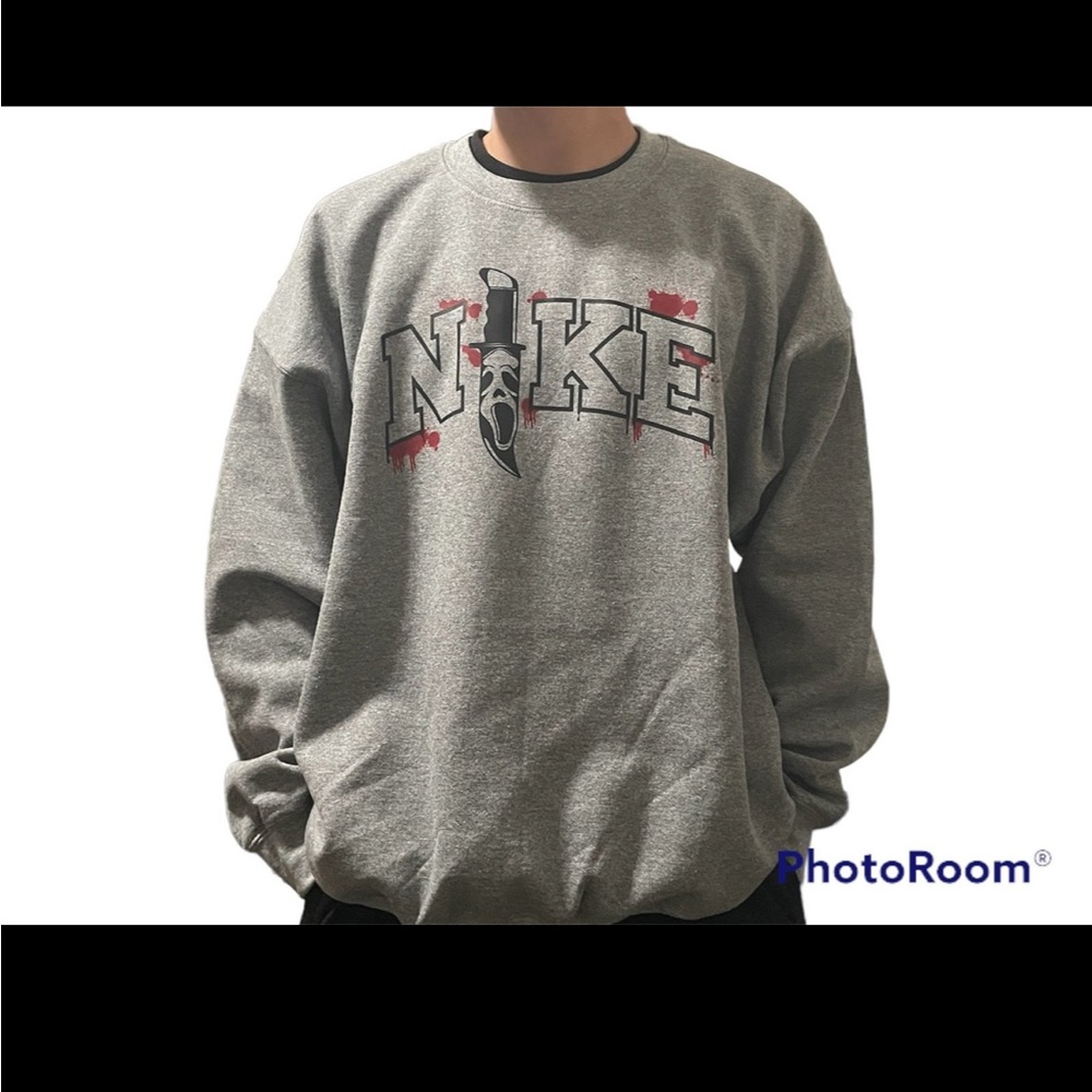 Nike Ghostface halloween crewneck
